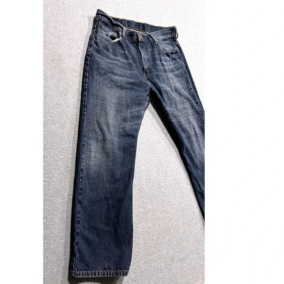 Levis 569 Loose Straight Jeans Mens 36x30 Blue Medium Wash Denim 00569-0041 - Picture 11 of 11